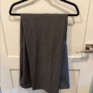 Elegant Charcoal Men's Dress Pants 100% cashmere